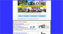 Desktop Screenshot of corpuschristisummercamps.com